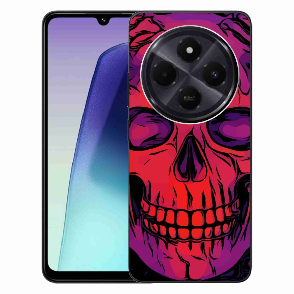 Gél tok mmCase a Xiaomi Redmi 14C/Poco C75 számára - koponya