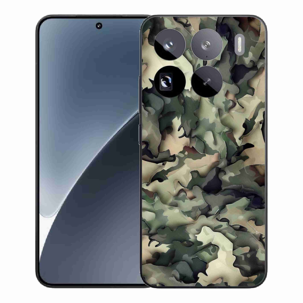 Gél borítás mmCase a Xiaomi 15 Pro számára - terepszínű minta 9