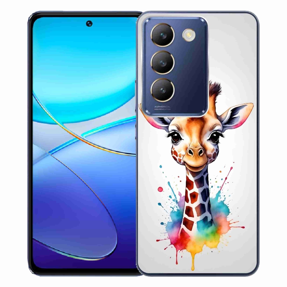 Gél borítás mmCase a Vivo V40 SE 4G/5G készülékhez - zsiráf 1