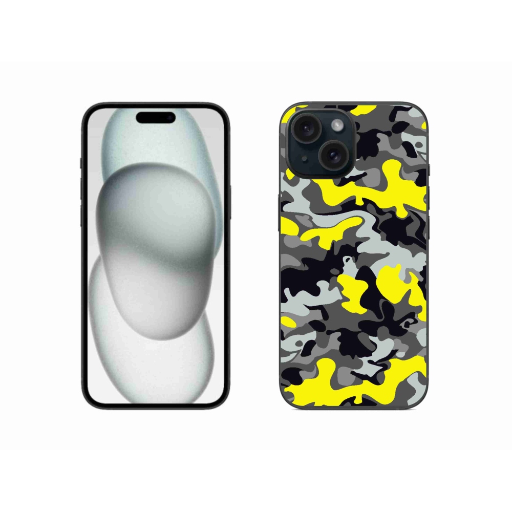 Zselés borítás mmCase iPhone 15 készülékhez - terepszínű minta 6