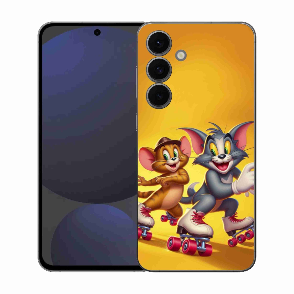 Zselés borítás mmCase Samsung Galaxy S25 FE készülékhez - tom and jerry