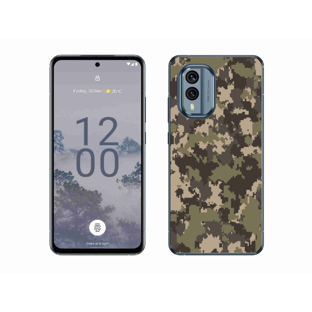 Zselés borítás mmCase a Nokia X30 5G készülékhez - terepszínű minta 12