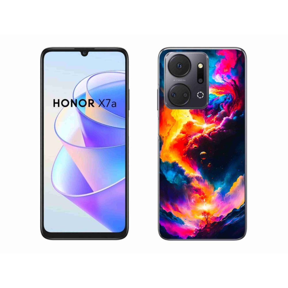 Zselés borítás mmCase a Honor X7a számára - absztrakt motívum