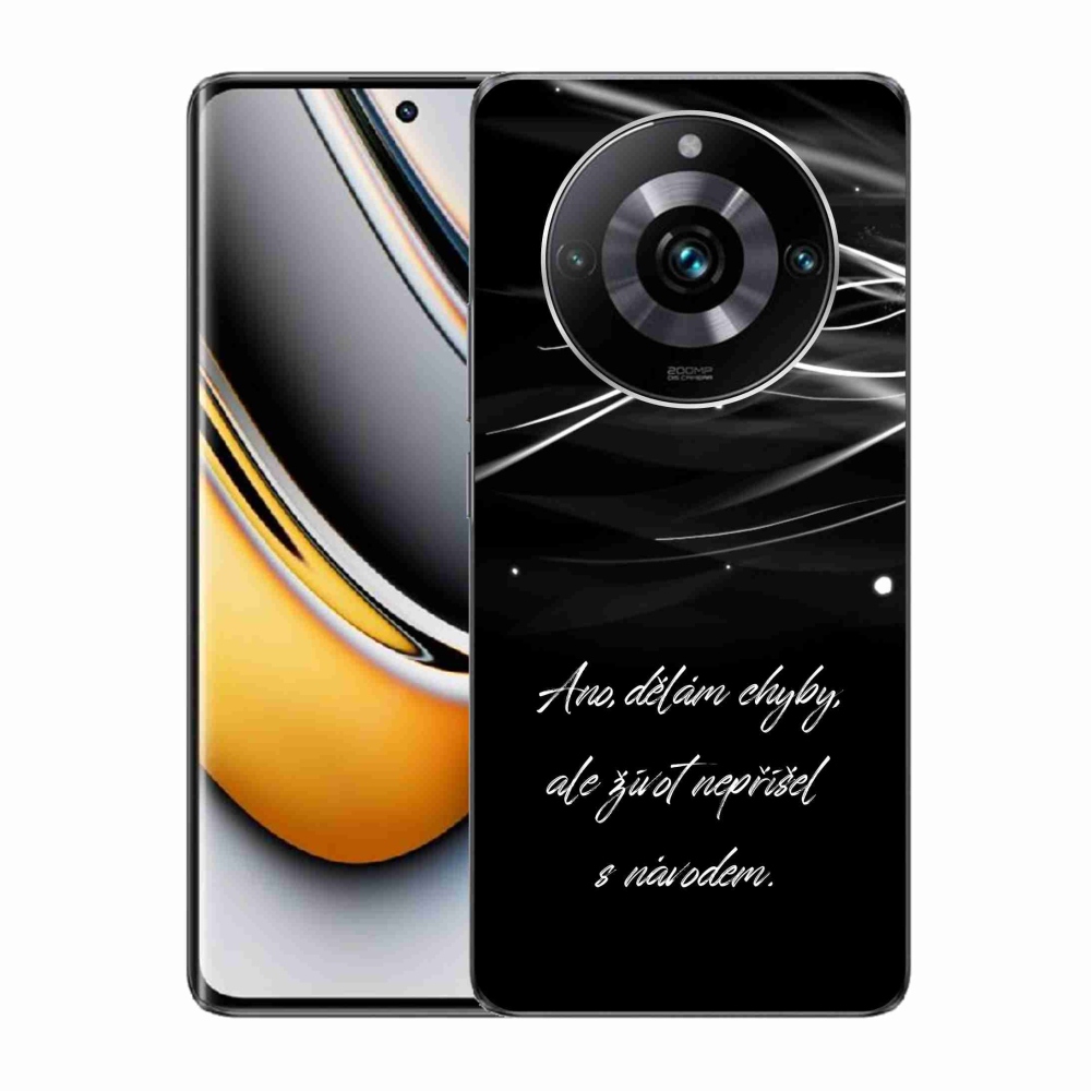 Gél borítás mmCase a Realme 11 Pro/11 Pro+ készülékre - idézem fekete háttérrel