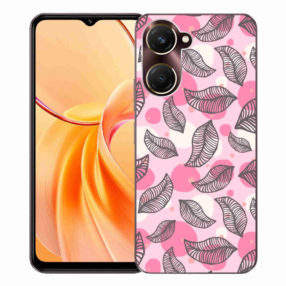 Gél borító mmCase a Vivo Y28s 5G-hez - rajzfilmes hulló levelek