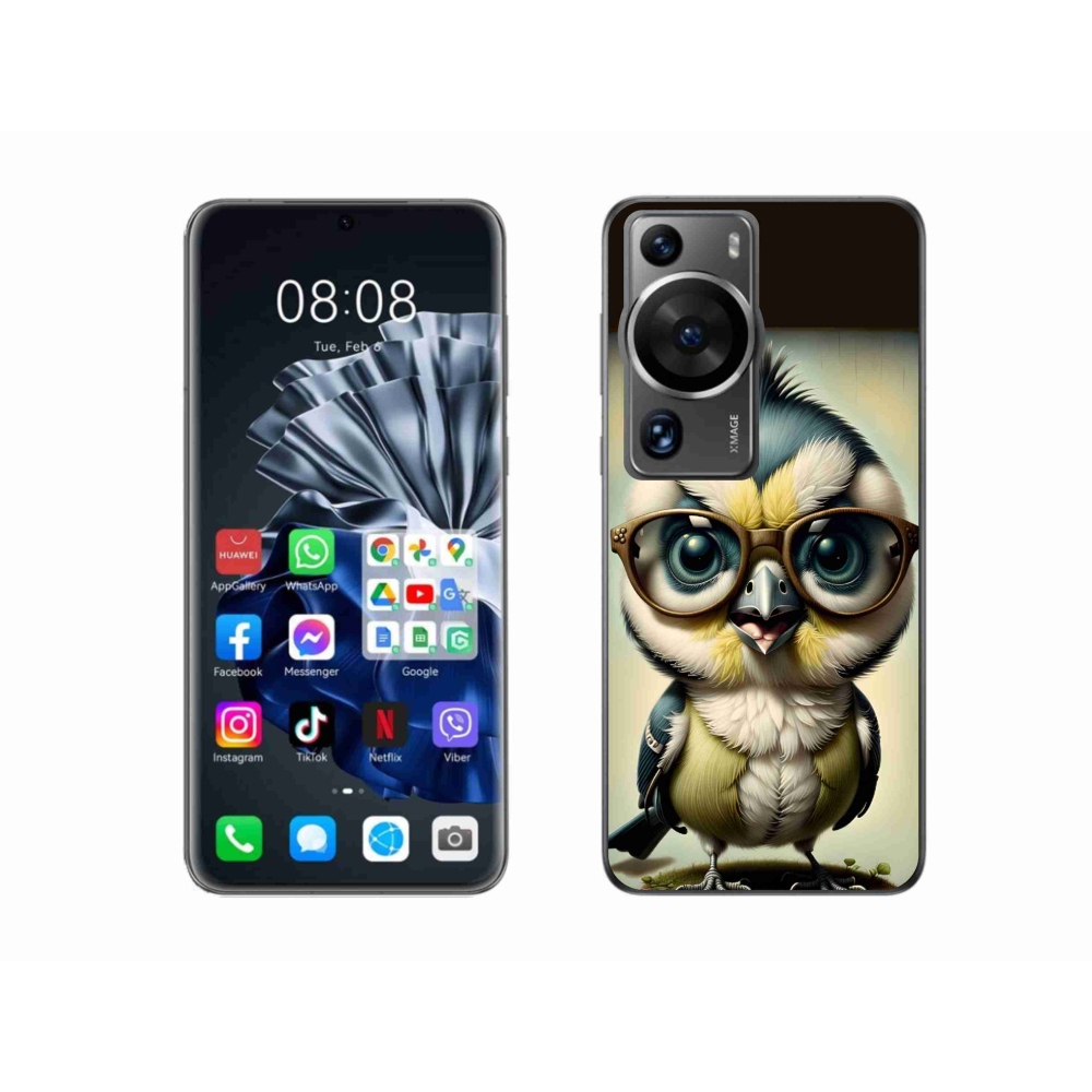 Zselés borítás mmCase a Huawei P60 Pro - cub szemüveggel