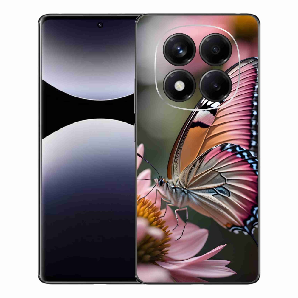 Gél borítás mmCase a Xiaomi Redmi Note 14 Pro számára - színes pillangó