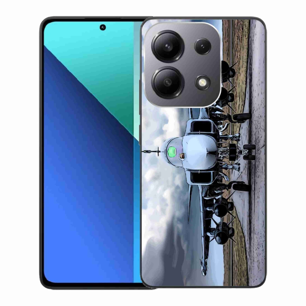 Gél borítás mmCase a Xiaomi Redmi Note 13-hoz - katonai repülőgépek
