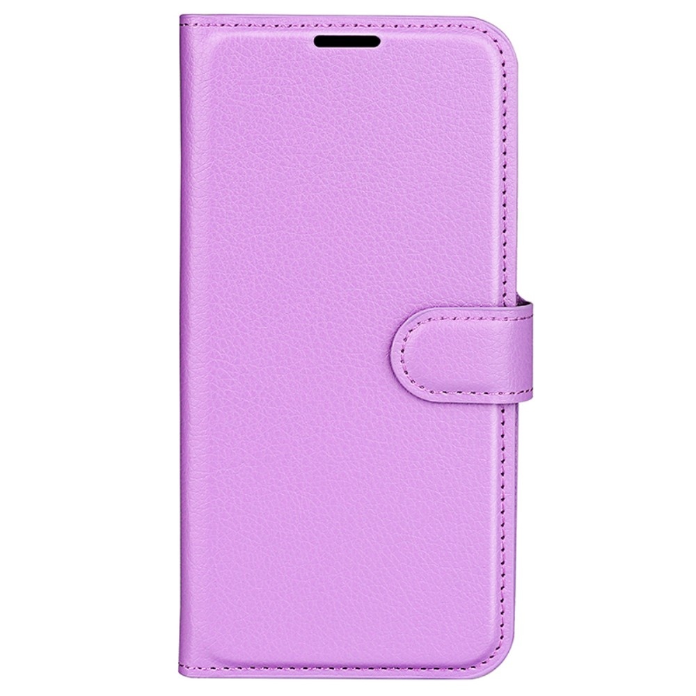 Litchi könyv tok a Vivo X100 Pro 5G-hez - lila