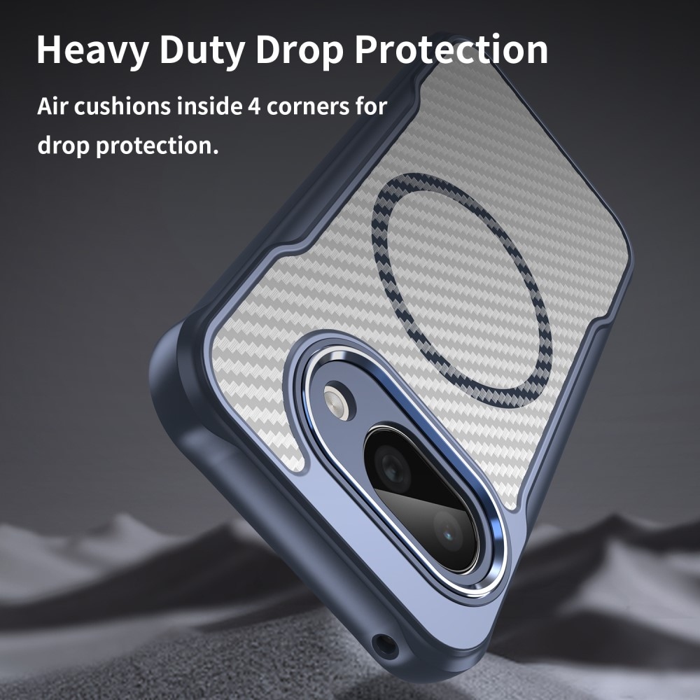 Textúrálló borítás MagSafe támogatással a Google Pixel 9a készülékre - kék