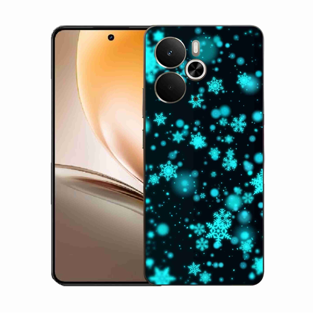 Gél borító mmCase a Realme 14 5G/14T 5G készülékhez - hópelyhek 1