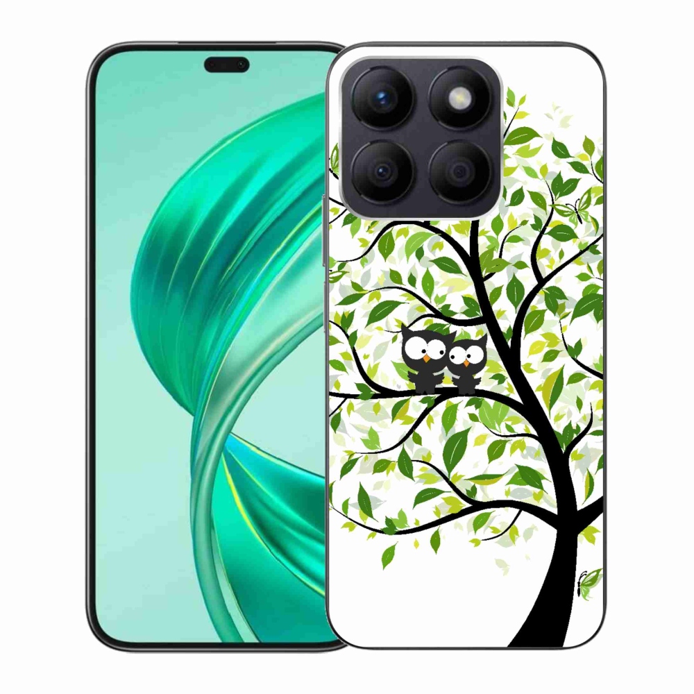 Zselés borító mmCase a Honor X8b számára - baglyok a fán