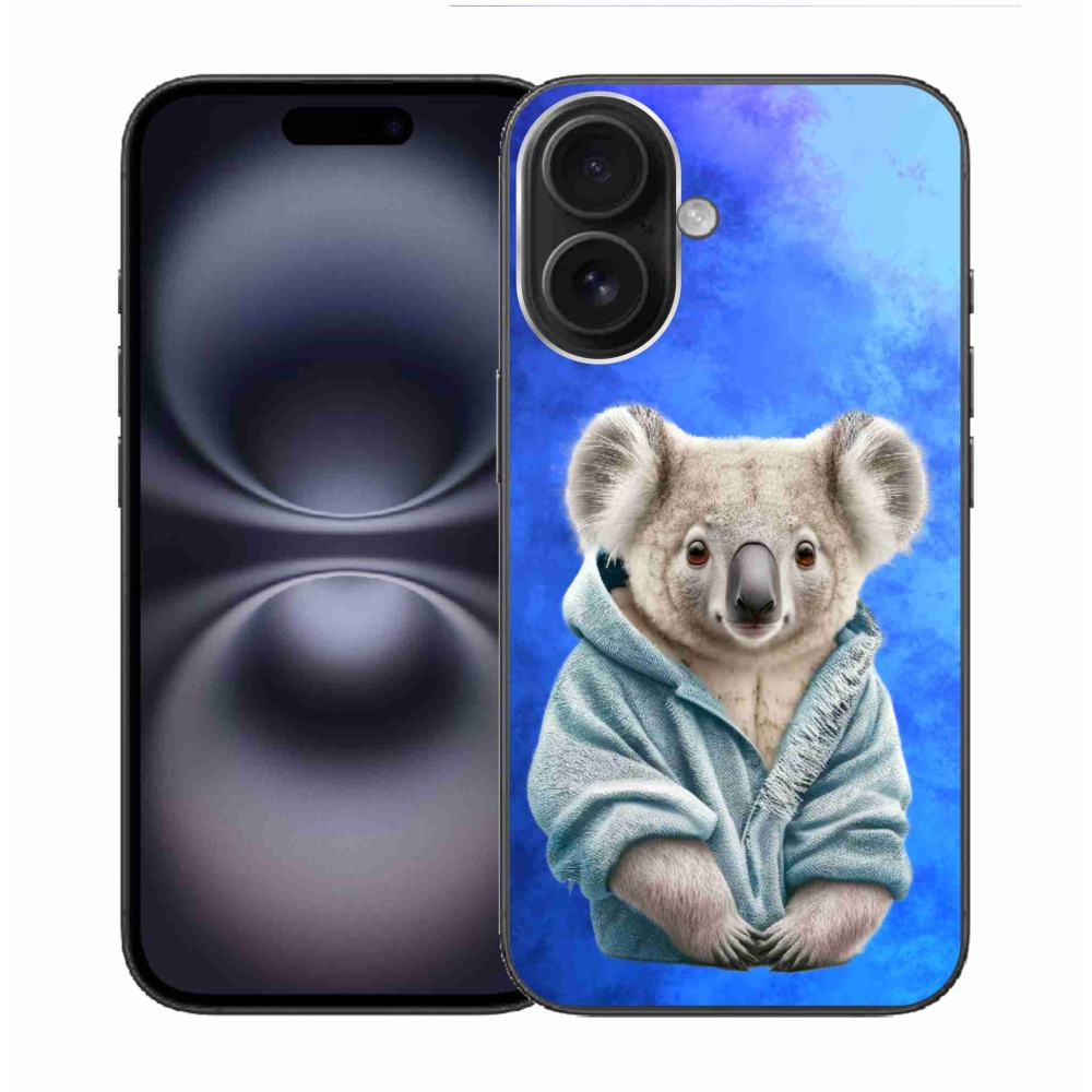 Gél borítás mmCase iPhone 16 készülékhez - koala pulóverben