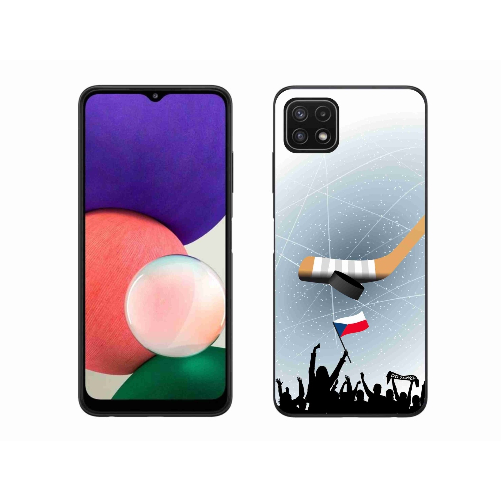 Zselés borítás mmCase Samsung Galaxy A22 5G - hoki szurkolóknak