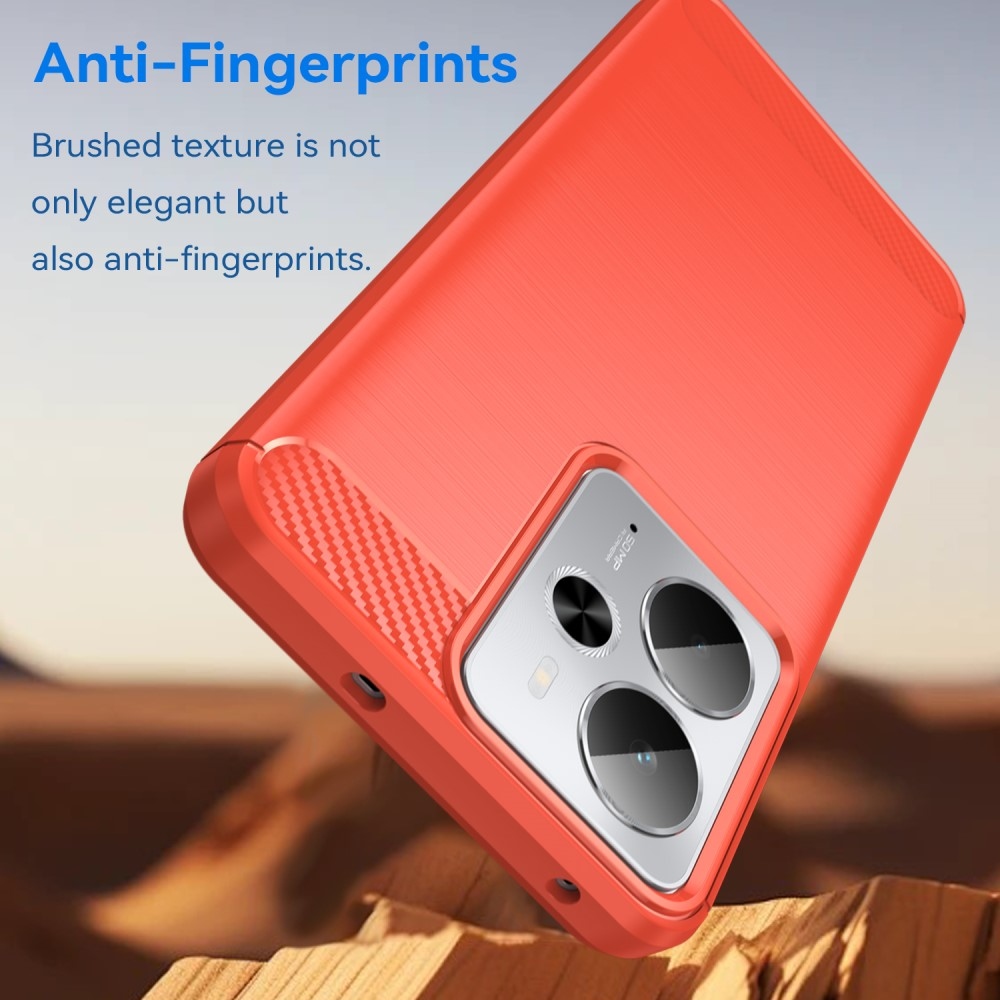 Szénálló zselés tok a Realme 14 5G/14T 5G készülékhez - piros