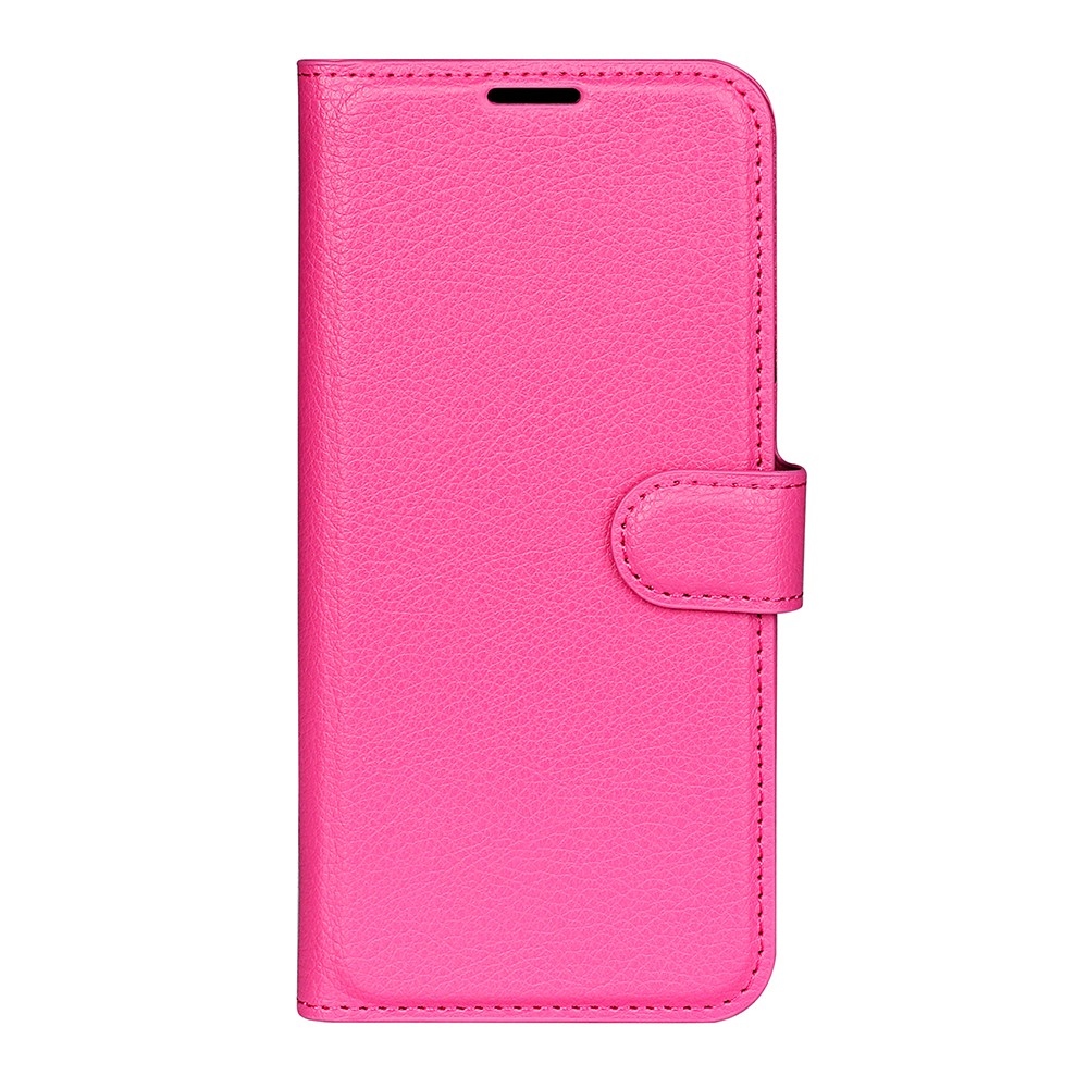 Litchi könyv tok a Xiaomi Poco M7 Pro 5G-hez - rózsaszínű