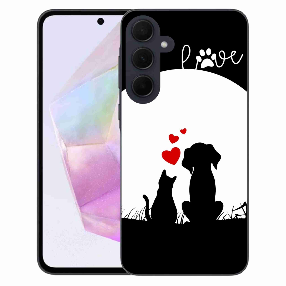 Gél tok mmCase Samsung Galaxy A35 5G - állati szeretet