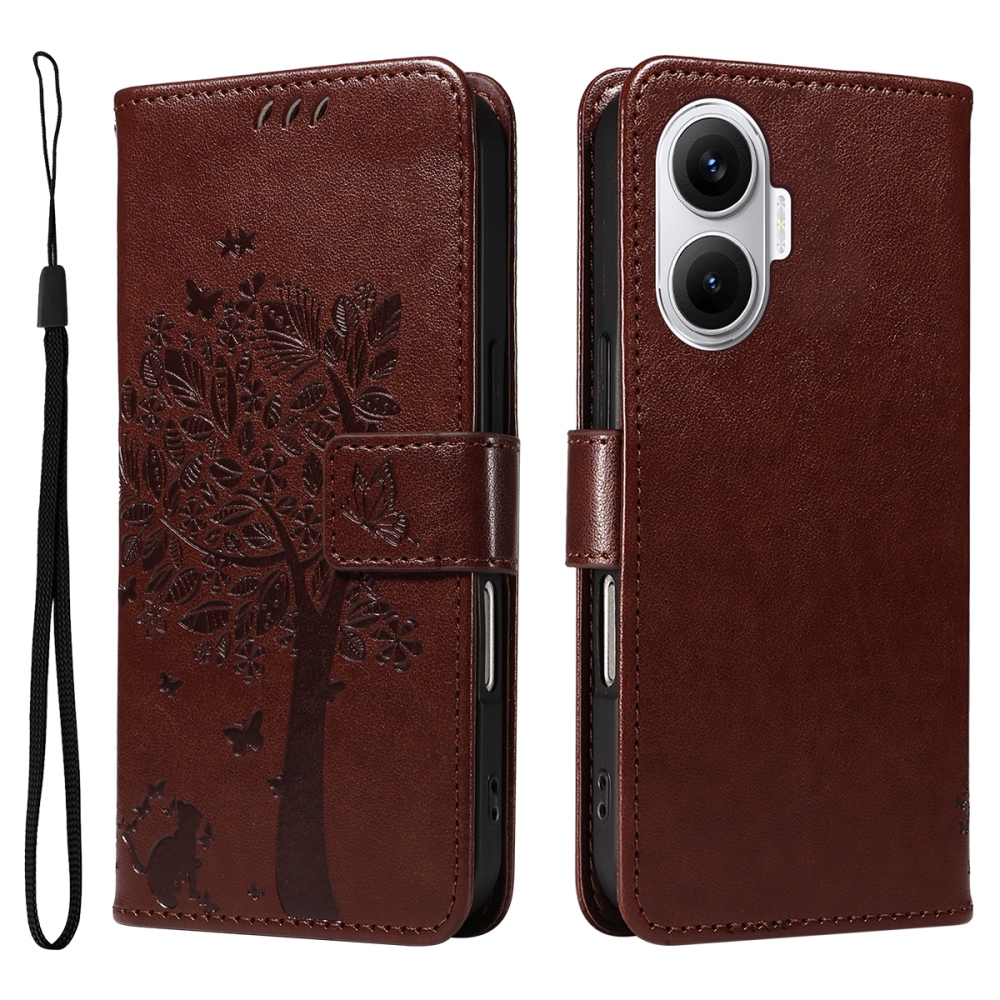 Fák könyve tok Xiaomi Poco F7 5G-hez - barna