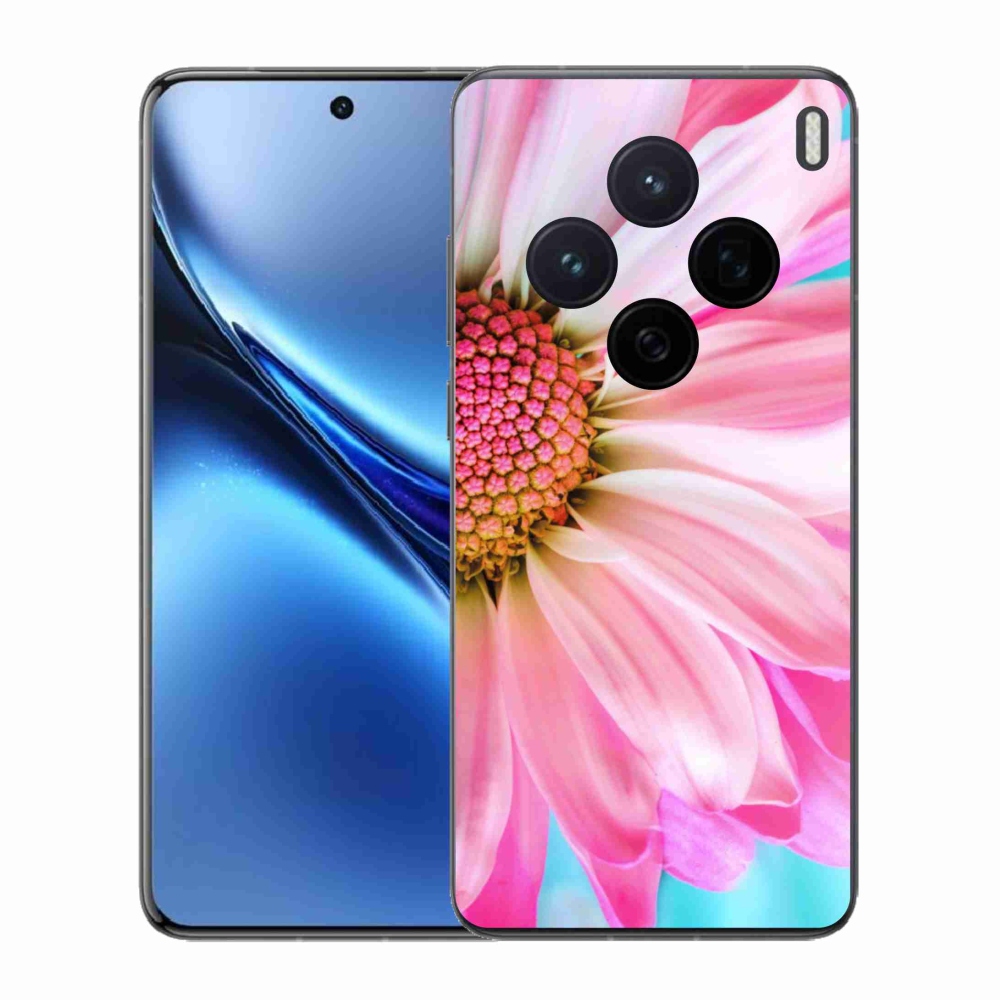 Zselés borítás mmCase Vivo X200 5G - rózsaszín virág