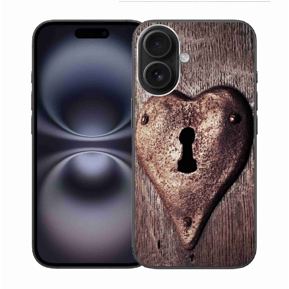 Gél borítás mmCase iPhone 16 készülékhez - szív alakú zár