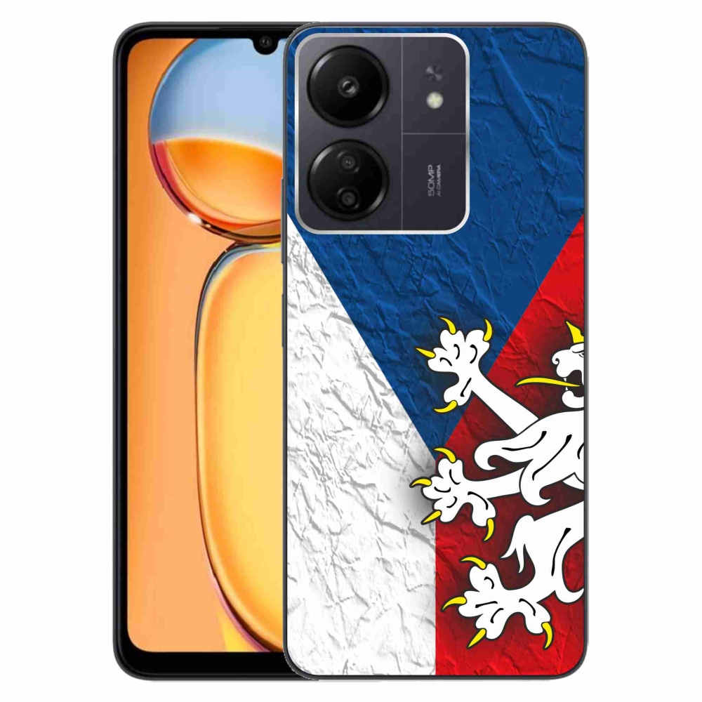 Gél borítás mmCase a Xiaomi Poco C65/Redmi 13C - cseh zászló 1