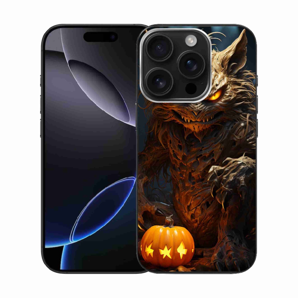 Gél borítás mmCase iPhone 16 Pro készülékhez - Halloween szörnyeteg