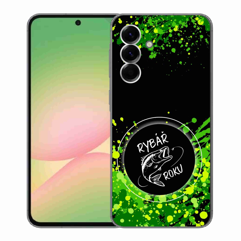 Gél borító mmCase Samsung Galaxy A56 5G - az év halászának fekete háttere