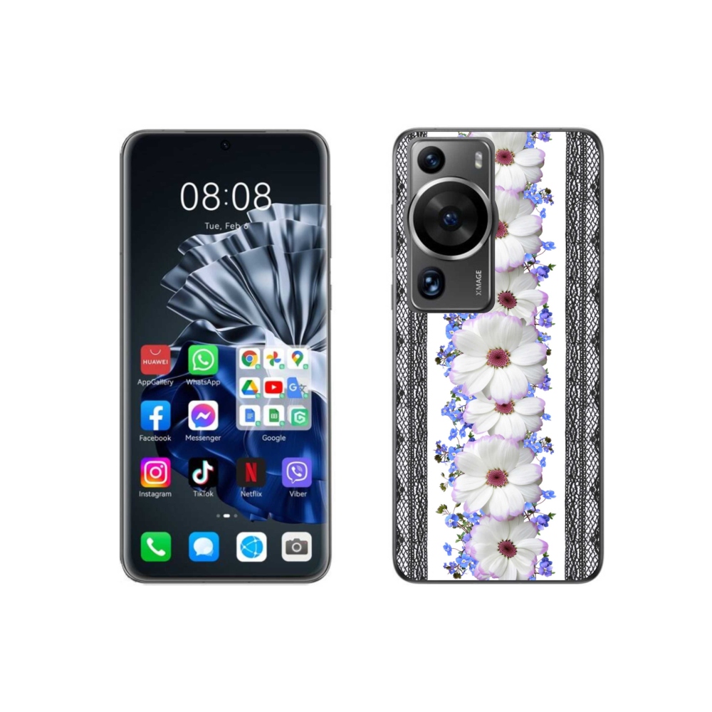 Gél borítás mmCase a Huawei P60 Pro számára - virágok 8