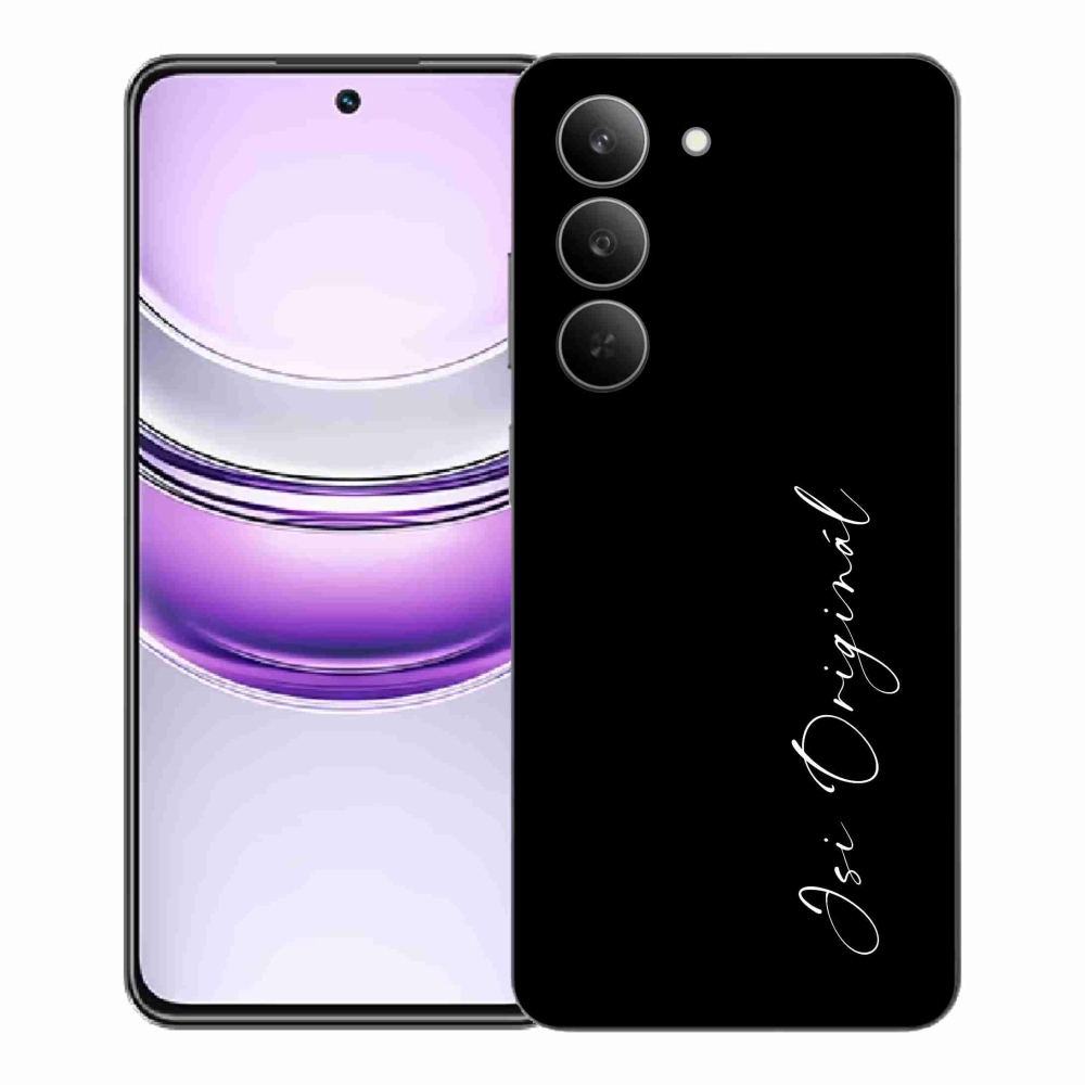 Gél borító mmCase a Realme 14x 5G-n - te vagy az eredeti fekete háttér