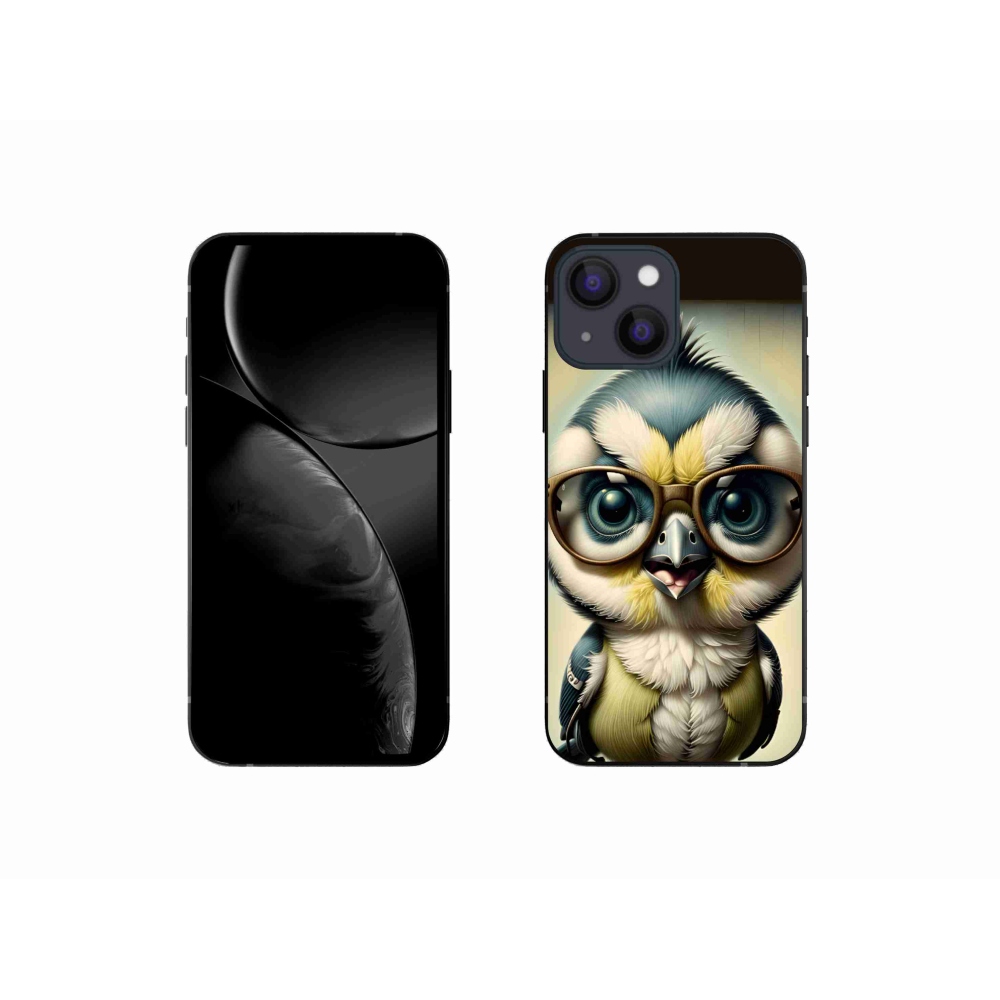 Zselés borítás mmCase iPhone 13 mini készülékhez - kölyök szemüveggel