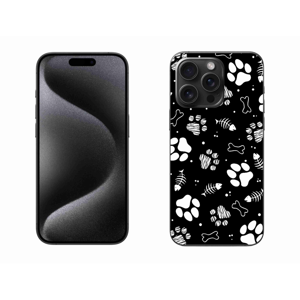 Gél borítás mmCase iPhone 15 Pro Max készülékhez - kutyamancsok