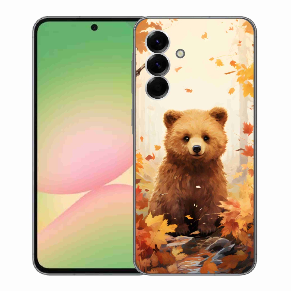 Zselés borítás mmCase Samsung Galaxy A56 5G - medve az erdőben