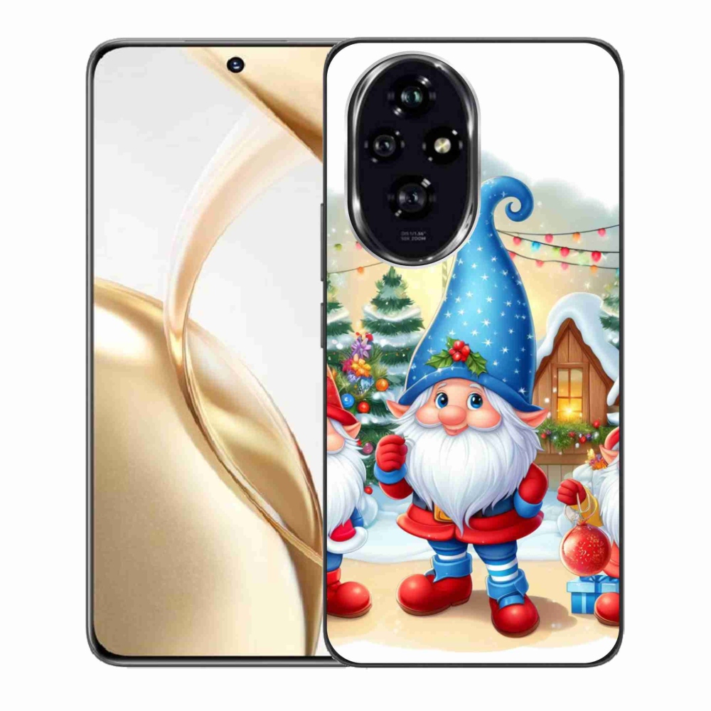 Zselés borítás mmCase a Honor 200 5G számára - Karácsonyi manók