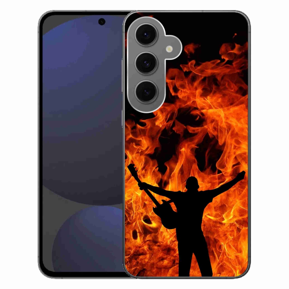 Gél borítás mmCase Samsung Galaxy S24 FE - zenész és tűz