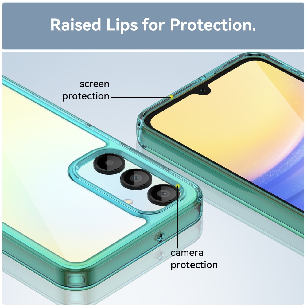 Gél tok kemény hátlappal Samsung Galaxy A16 4G/5G készülékhez - világoskék színben