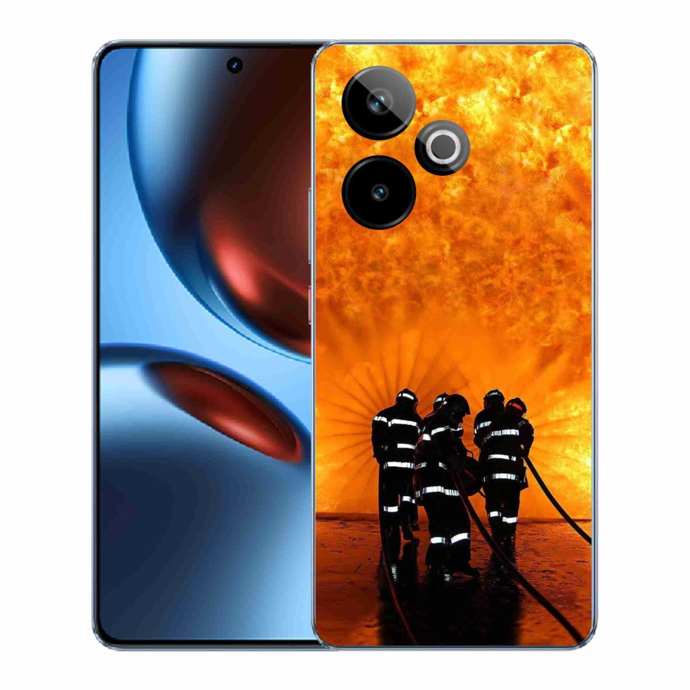 Gél borítás mmCase a Realme GT 7 5G/GT 7T 5G számára - tűz