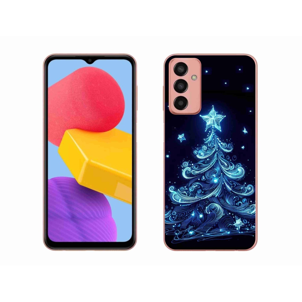 Gél borító mmCase Samsung Galaxy M13 - neon karácsonyfa 4