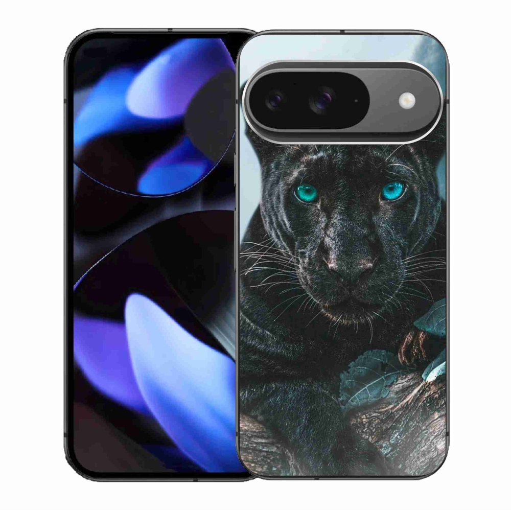 Zselés borítás mmCase a Google Pixel 9/9 Pro készülékhez - fekete párduc