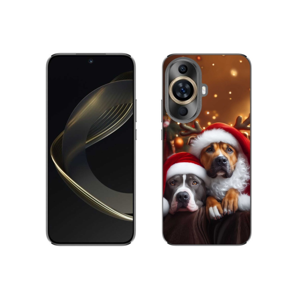 Gél borító mmCase a Huawei Nova 11-en - Karácsonyi kutyák