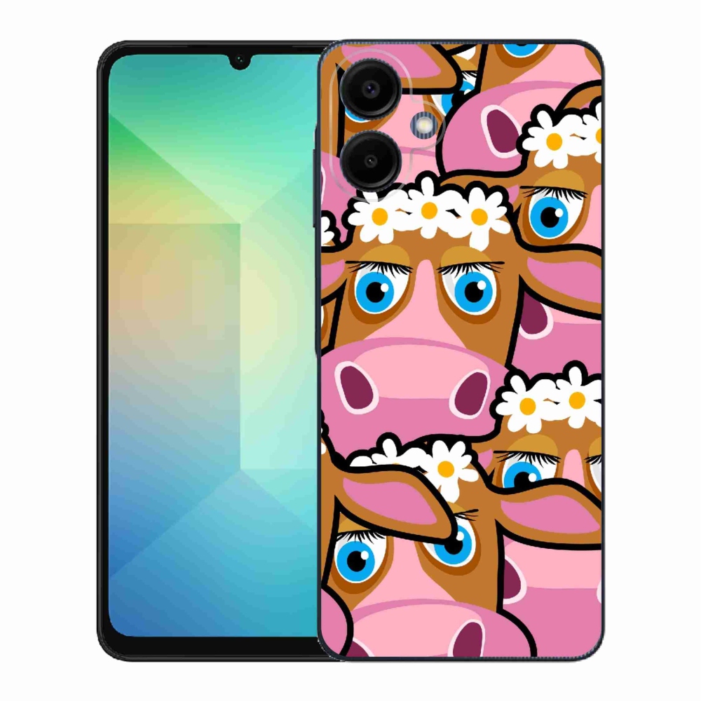 Gél borítás mmCase Samsung Galaxy A06 4G - rajzfilm tehenekhez