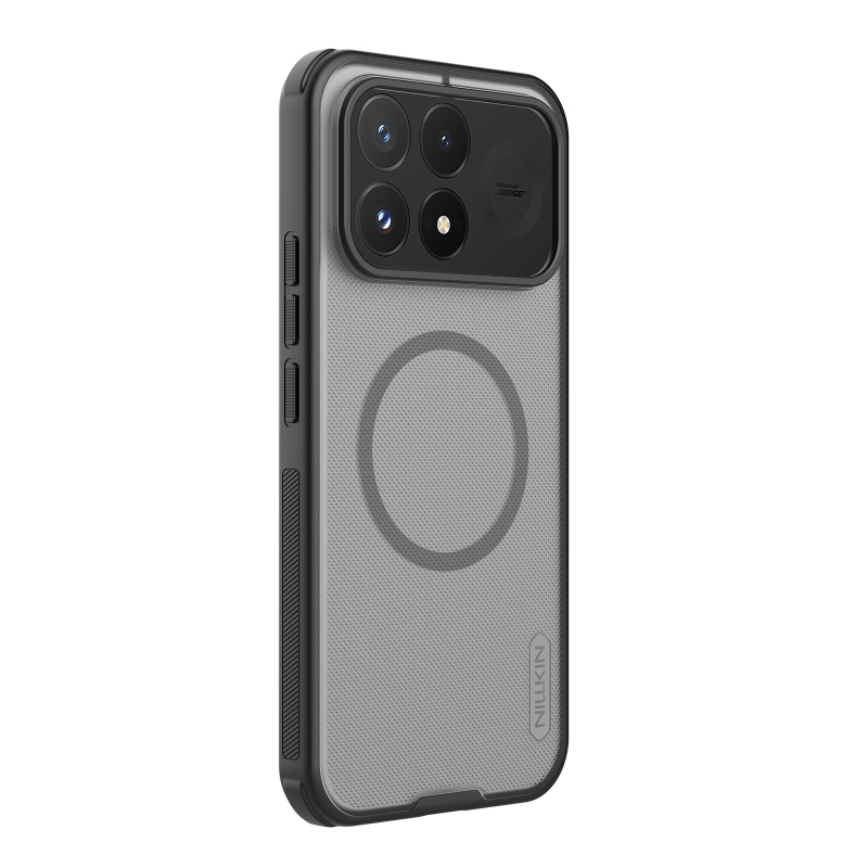 Nillkin Super Frosted PRO mágneses hátlap a Poco F9 Pro-hoz, átlátszó fekete