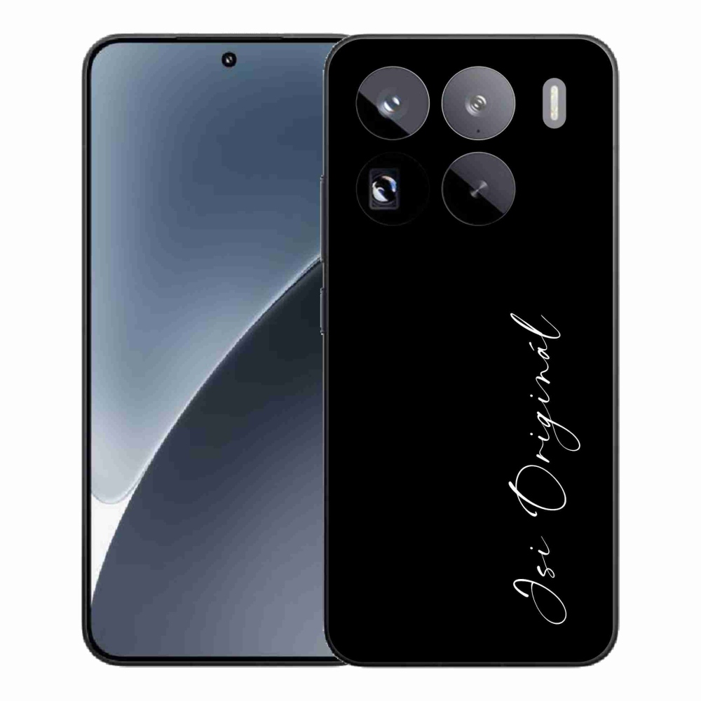 Gél borító mmCase a Xiaomi 15 Pro - te vagy az eredeti fekete háttérrel