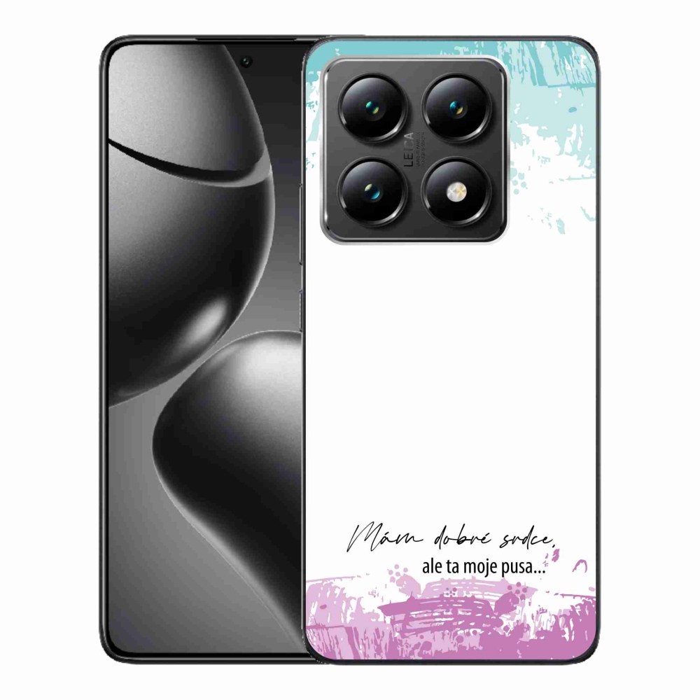 Gél borító mmCase a Xiaomi 14T-hez - vicces szöveg 3 fehér háttérrel