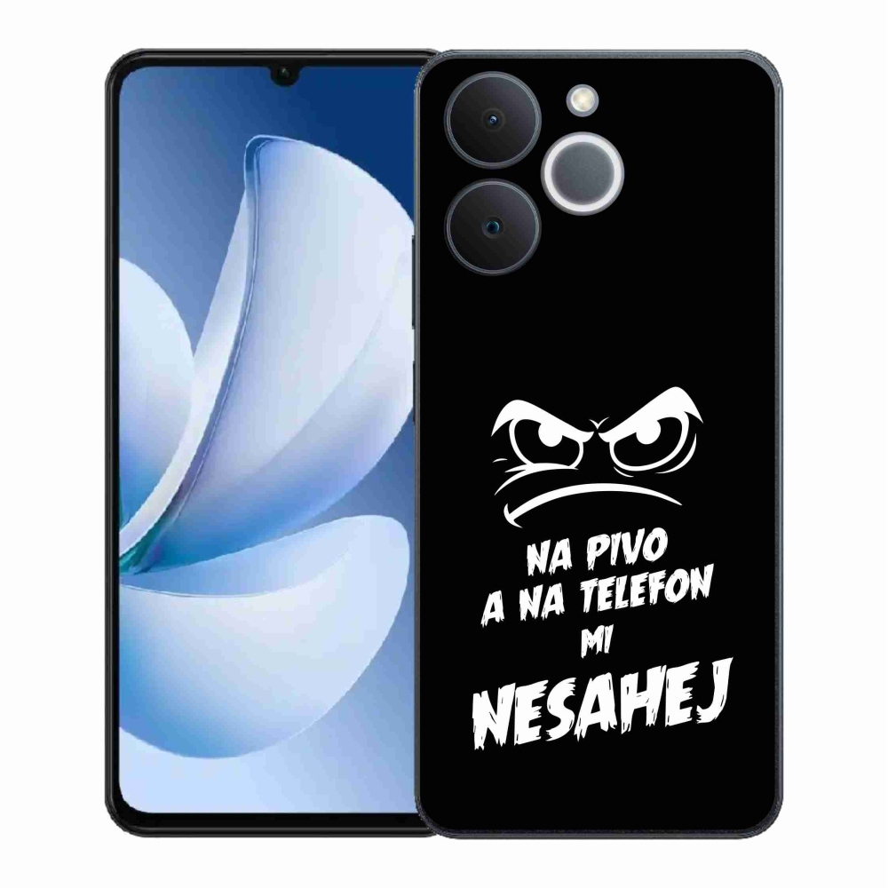 Gél borítás mmCase a Realme Note 70T-hez - sör motívum 2 fekete háttérrel