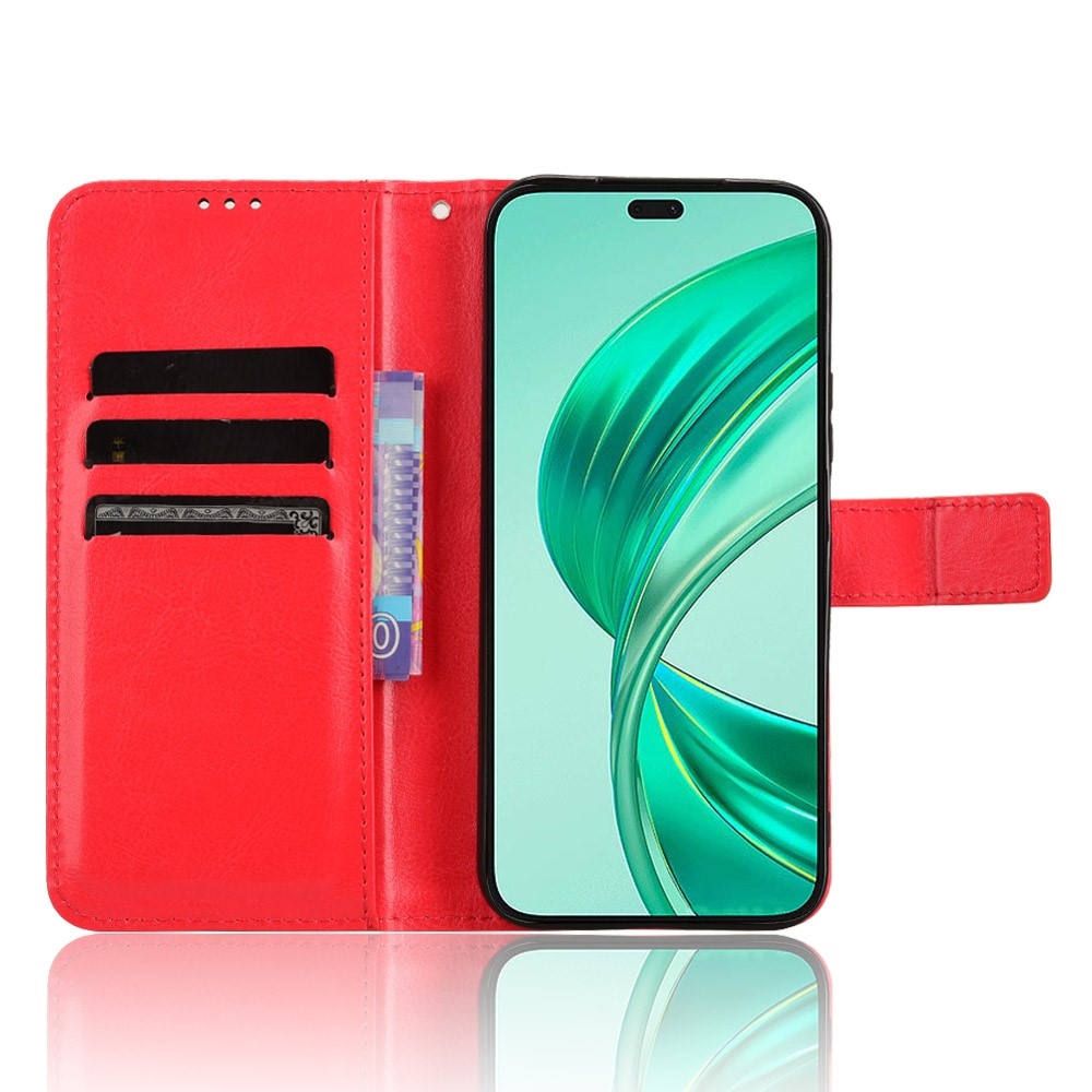 Őrült könyv tok a Honor X8b-hez - piros