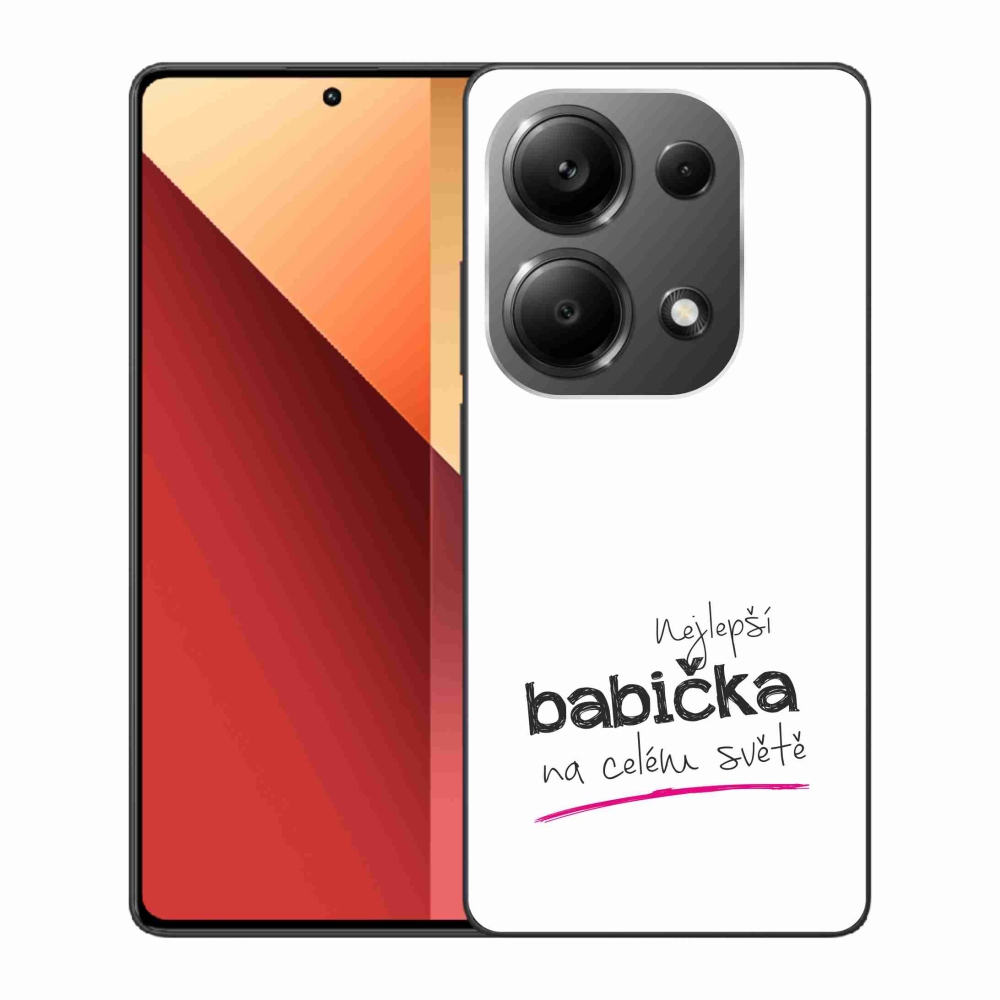 Gél borító mmCase a Xiaomi Redmi Note 13 Pro 4G/Poco M6 Pro - legjobb nagymama 4 fehér háttérrel