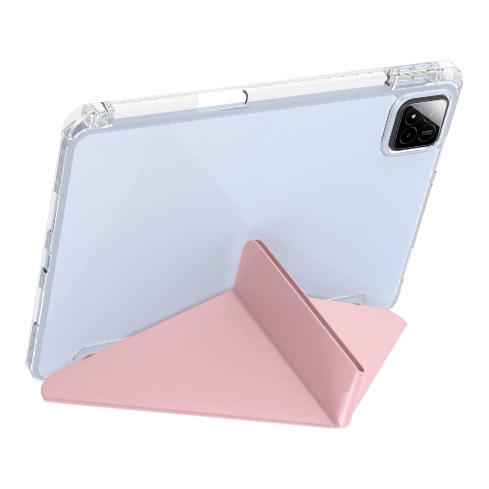 Origami intelligens pozicionáló tok Xiaomi Pad 7/7 Pro táblagéphez - rózsaszín