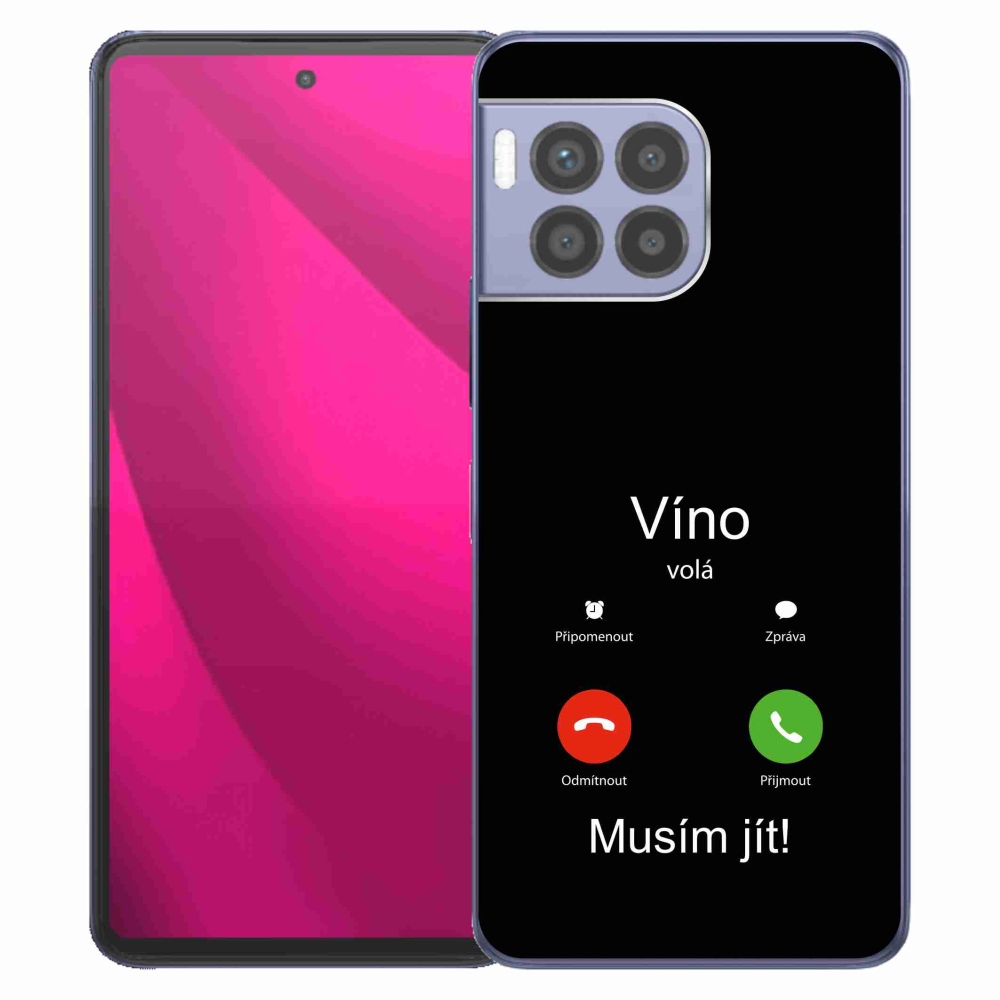 Zselés borítás mmCase a T-Mobile T Phone 2 Pro készülékhez - bor hívások fekete háttérrel