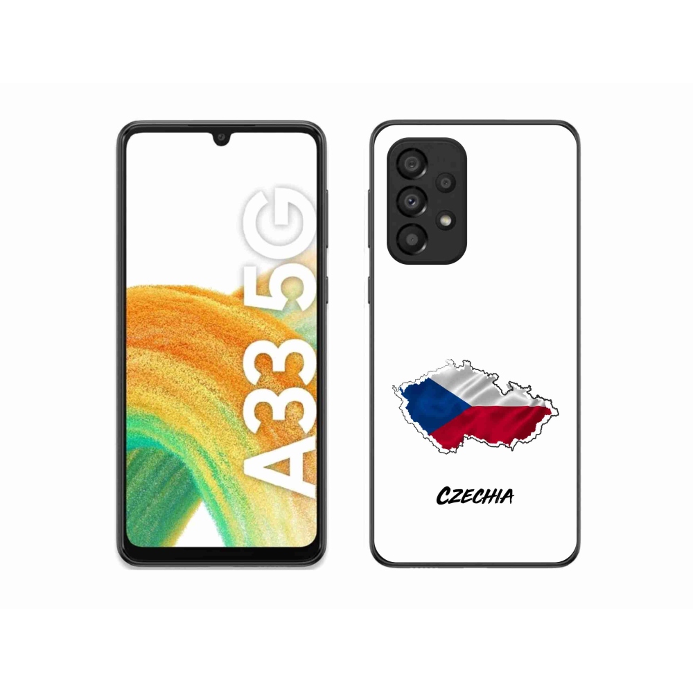 Gél védőhuzat mmCase Samsung Galaxy A33 5G - Csehország fehér háttér