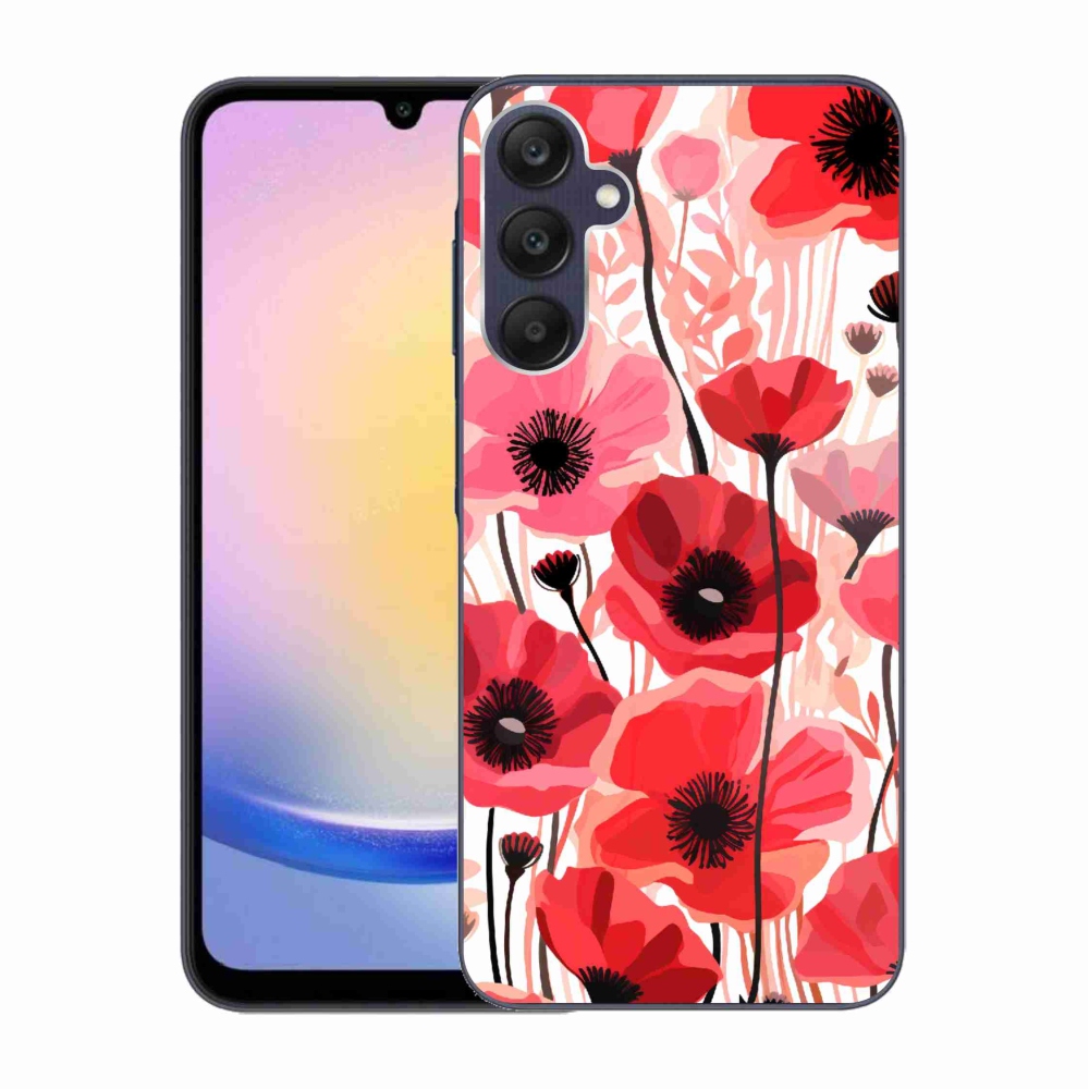 Gél védőhuzat mmCase Samsung Galaxy A25 5G - mákos 1